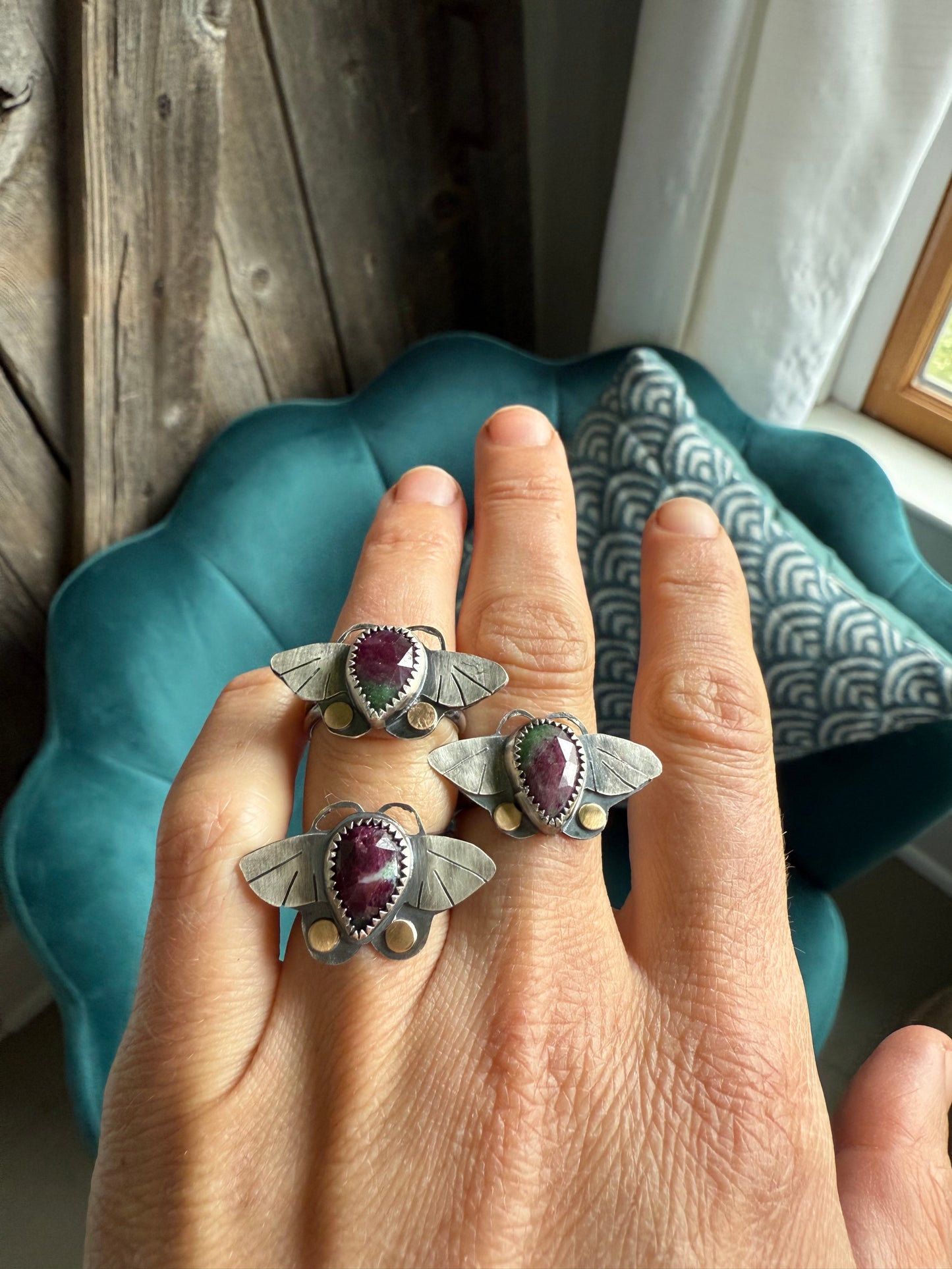 Moth ring #2 - size 6.5