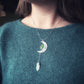 Silvern moon necklace