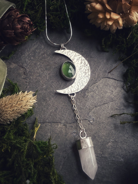 Silvern moon necklace