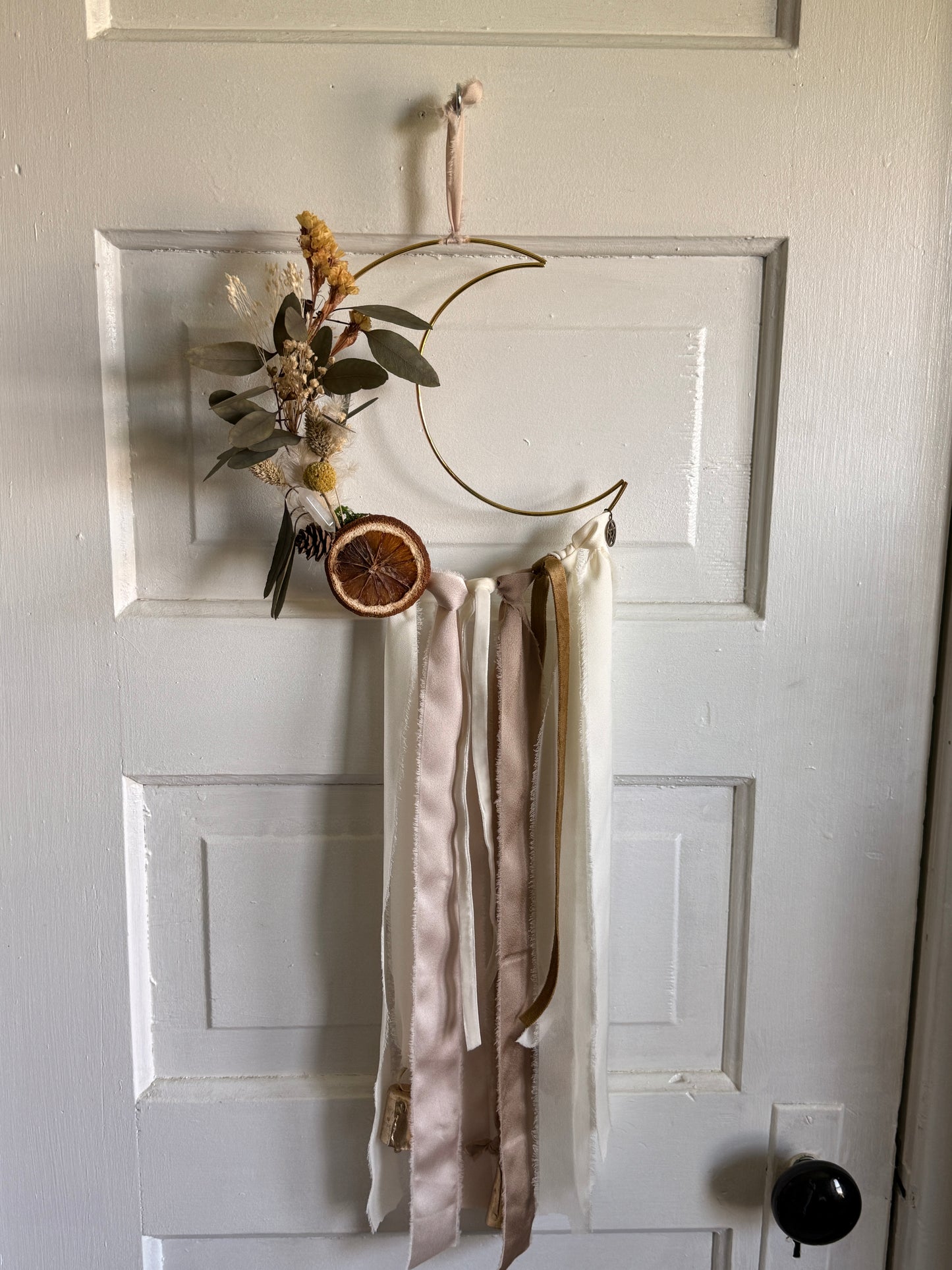 Crescent moon witch bells