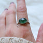 Gemstone stacker ring- size 10- green tanzurine