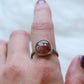 Gemstone stacker ring- size 10.5- sunstone