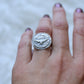 Hawk medallion ring- Size 6.25