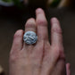 Heron medallion ring- Size 6.5