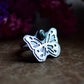 Butterfly ring- size 9- sterling silver- turquoise